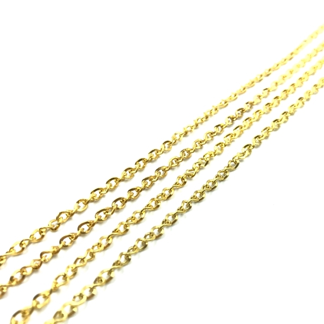4x3mm aukso sp. grandinėlė, 1m