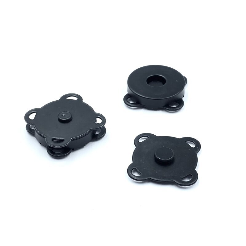 18mm juodos sp. prisiuvamas magnetinis užsegimas rankinėms, 2vnt.