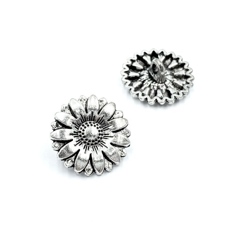 18mm sidabro sp. metalinė saga su kilpute, 4vnt.