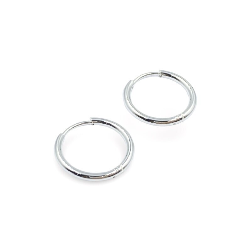 18mm sidabro sp. nerūdijančio plieno auskarų įvėrimai, 2vnt. 18mm sidabro sp. nerūdijančio plieno auskarų įvėrimai, 2vnt.
