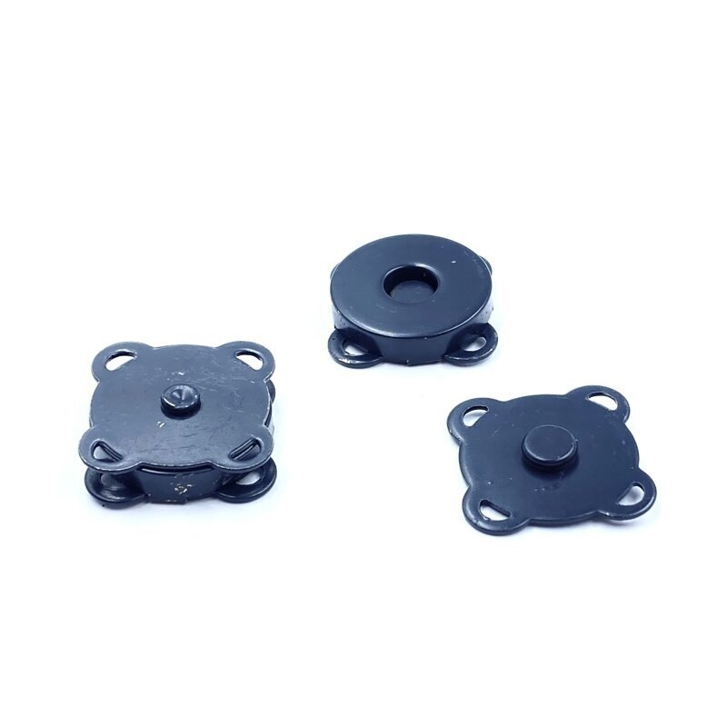 18mm tamsiai mėlynos sp. prisiuvamas magnetinis užsegimas rankinėms, 2vnt.