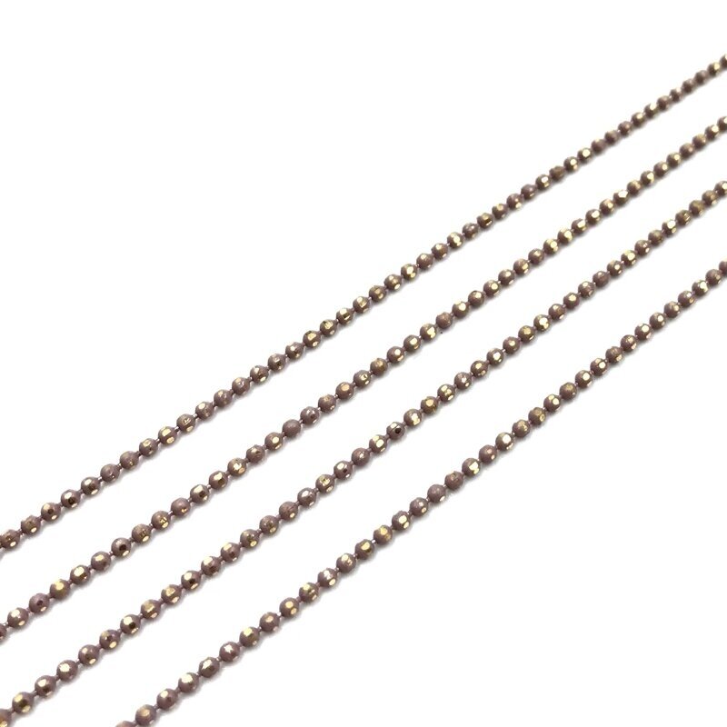 1,2mm kreminės ir aukso sp. grandinėlė, 1m