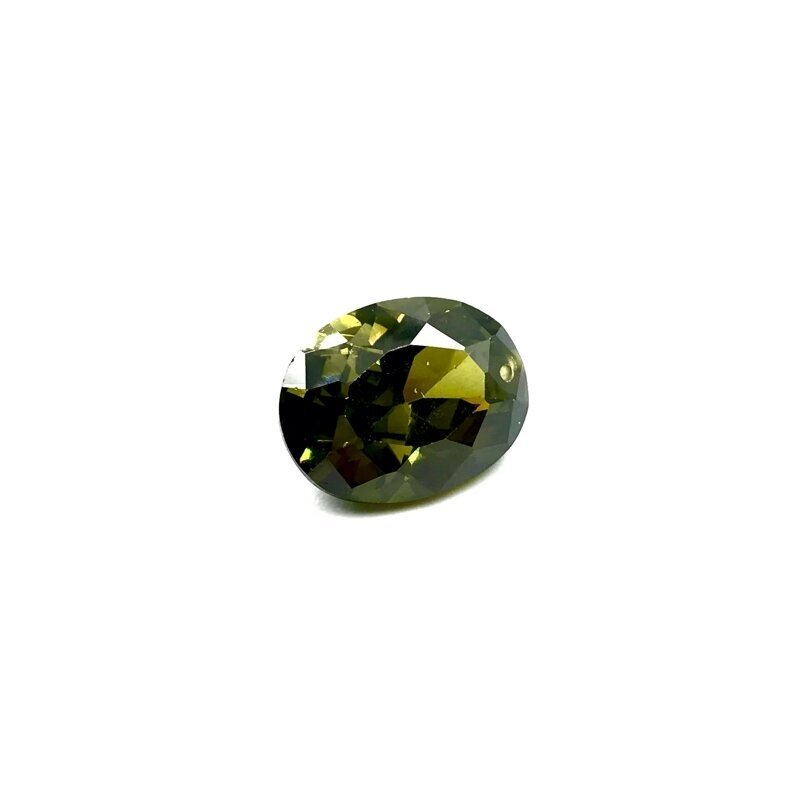 18x12mm samaninės sp. ovalo formos cirkonis, 1vnt.