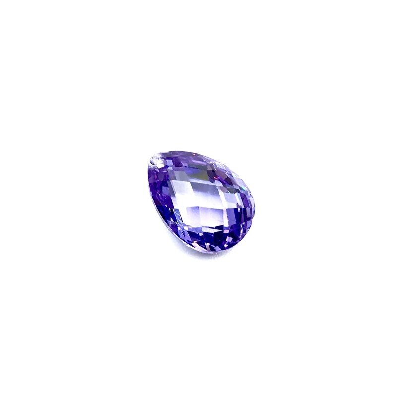 18x13mm alyvinės sp. lašo formos cirkonis, 1vnt.