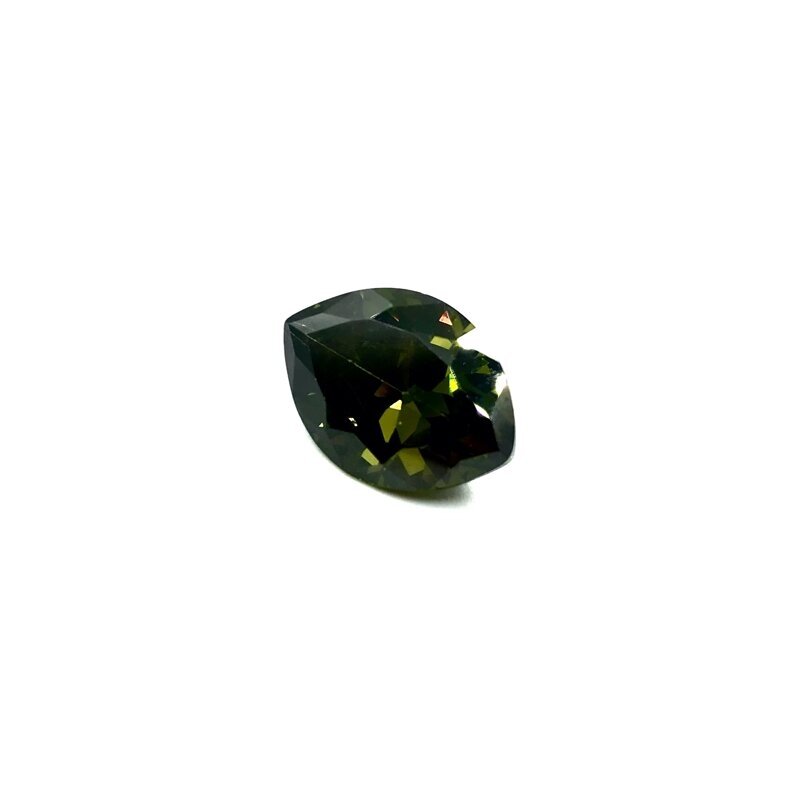 18x13mm samaninės sp. akies formos cirkonis, 1vnt.