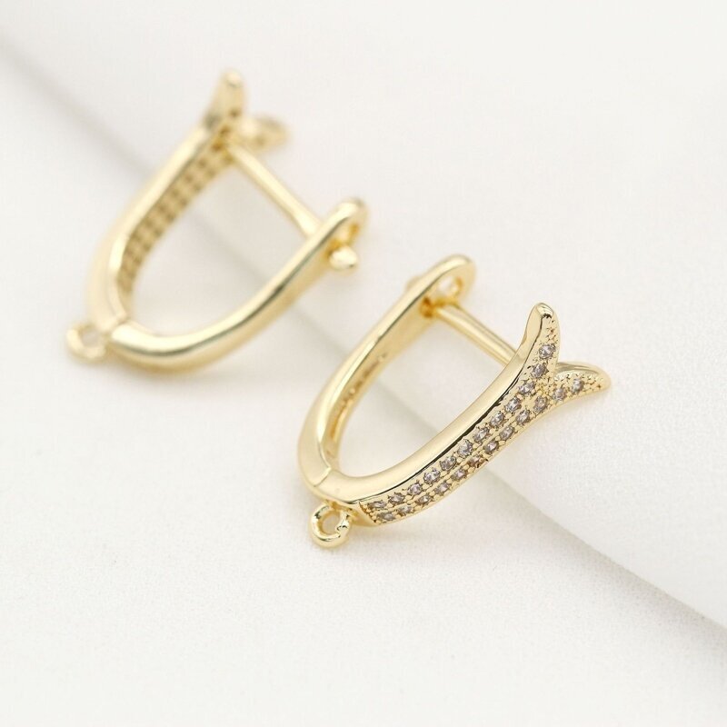 18x7mm 14k aukso sp. nerūdijančio plieno auskarų įvėrimai, 2vnt. 2 18x7mm 14k aukso sp. nerūdijančio plieno auskarų įvėrimai, 2vnt. 2