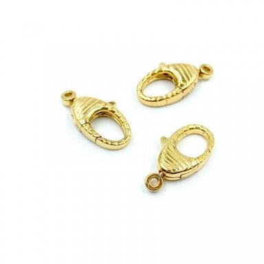 19x10mm 14k aukso sp. nerūdijančio plieno užsegimas, 1vnt. 19x10mm 14k aukso sp. nerūdijančio plieno užsegimas, 1vnt.