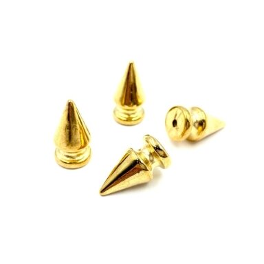 19x10mm rausvo aukso sp. įkalamos kniedės, 10g (apie 12vnt.)