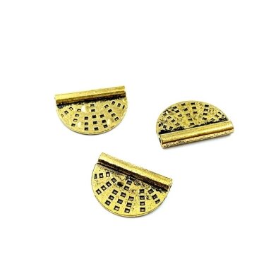 19x13mm aukso sp. intarpai, 9vnt.