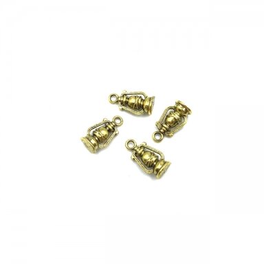 20x10mm aukso sp. pakabukas žibintas, 8vnt.