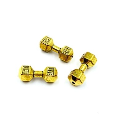 19x8mm aukso sp. intarpai, 5vnt.