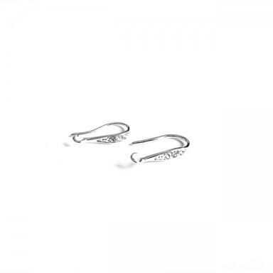 19x8mm sidabro sp. auskarų įvėrimai, 2vnt.