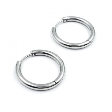 19mm platinos sp. nerūdijančio plieno auskarų įvėrimai, 2vnt. 19mm platinos sp. nerūdijančio plieno auskarų įvėrimai, 2vnt.