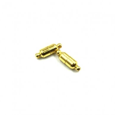 19x6mm aukso sp. magnetiniai užsegimai, 2vnt.