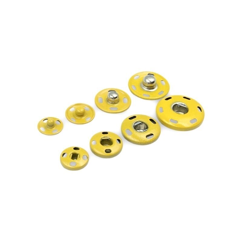 19mm geltonos sp. metalinės spaudės, 2vnt.