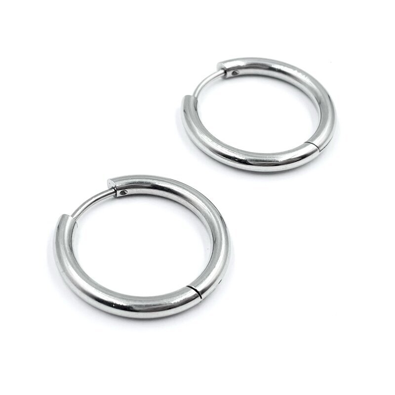 19mm platinos sp. nerūdijančio plieno auskarų įvėrimai, 2vnt. 19mm platinos sp. nerūdijančio plieno auskarų įvėrimai, 2vnt.