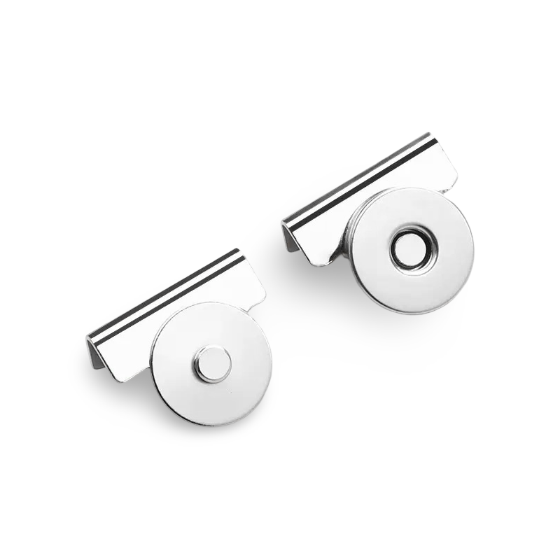 Nikelio sp. užlenkiamas magnetinis užsegimas rankinėms, 2vnt. Nikelio sp. užlenkiamas magnetinis užsegimas rankinėms, 2vnt.