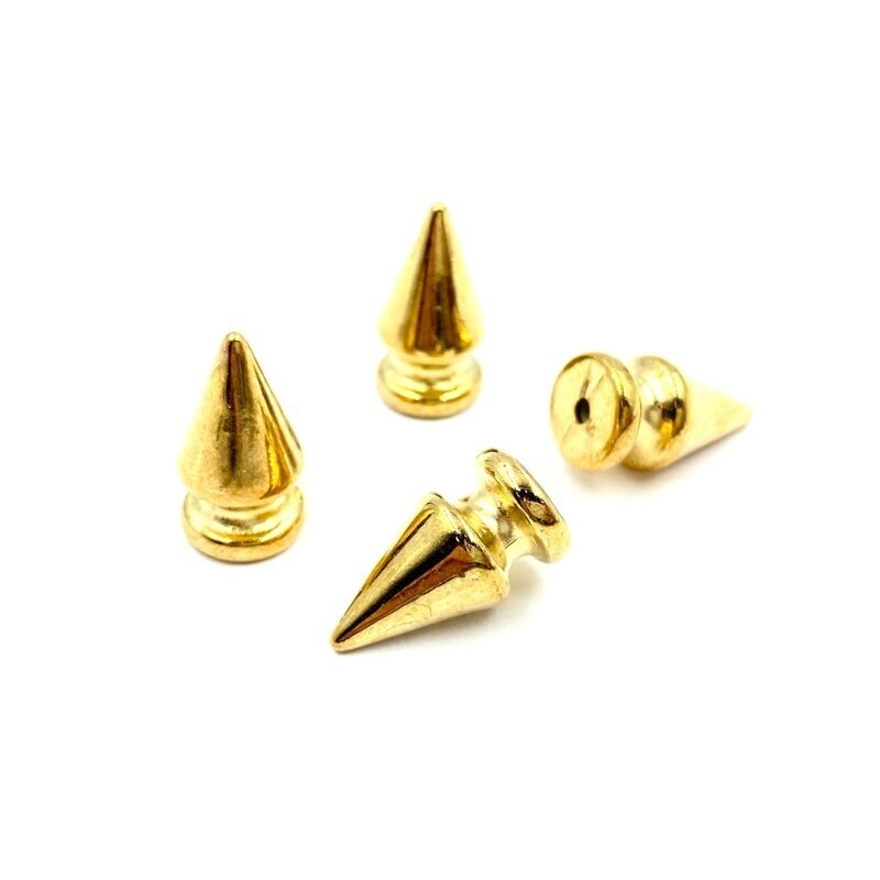 19x10mm rausvo aukso sp. įkalamos kniedės, 10g (apie 12vnt.)