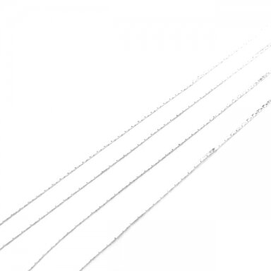 0,7x0,7mm sidabro sp. grandinėlė, 1m