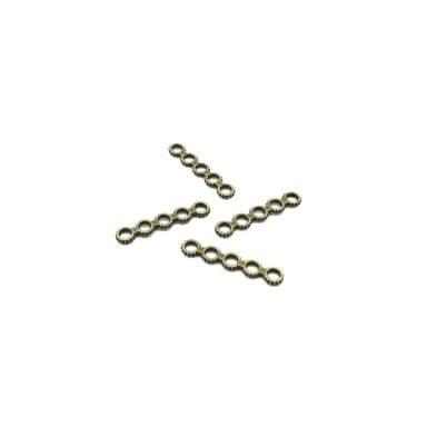 1x24mm žalvario sp. intarpai, 37vnt.