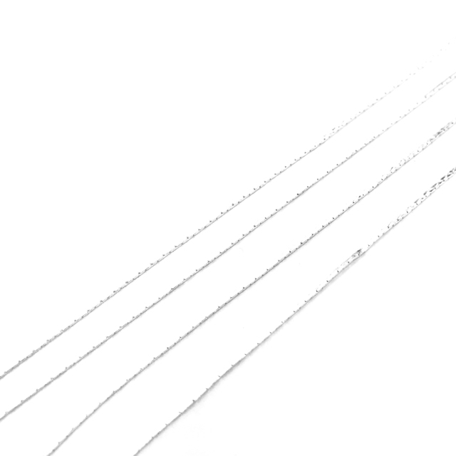 0,7x0,7mm sidabro sp. grandinėlė, 1m