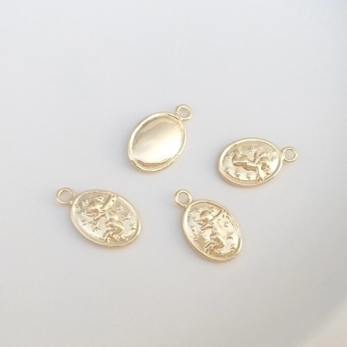 1x118mm 14k aukso sp. nerūdijančio plieno pakabukas angelas, 1vnt. 1x118mm 14k aukso sp. nerūdijančio plieno pakabukas angelas, 1vnt.