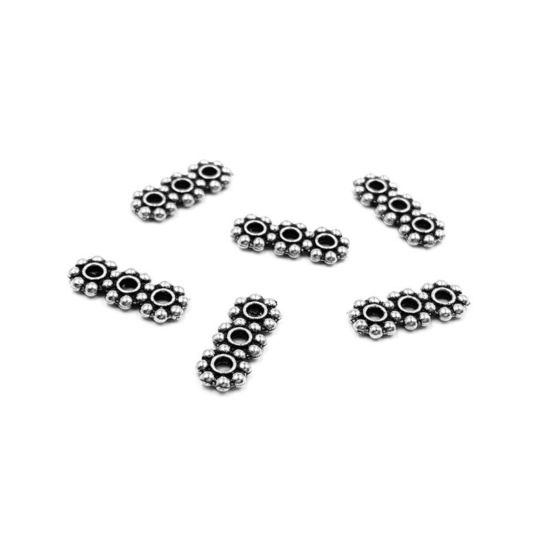 1x13mm sidabro sp. intarpai, 57vnt.