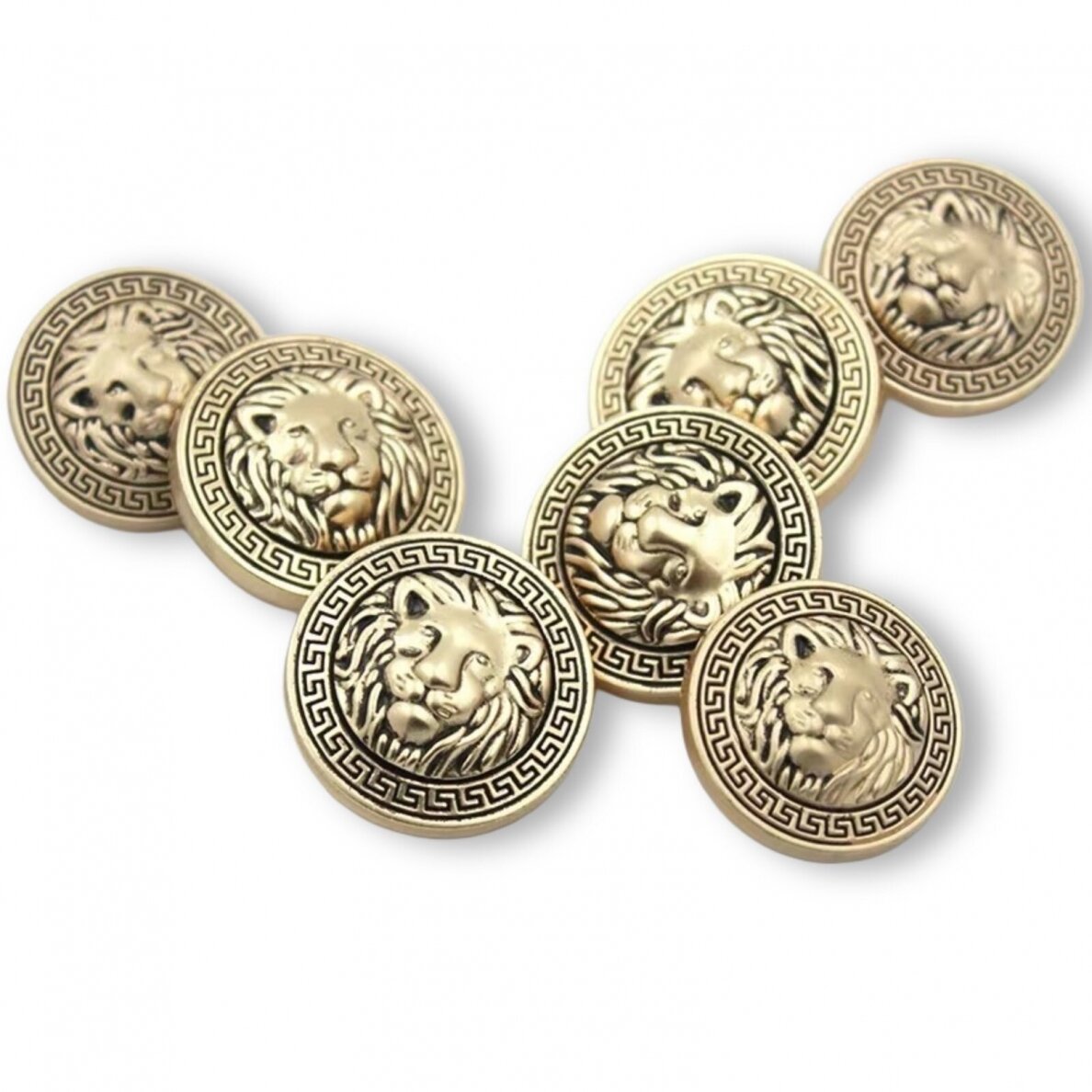 20mm aukso sp. metalinė saga su kilpute, 2vnt.