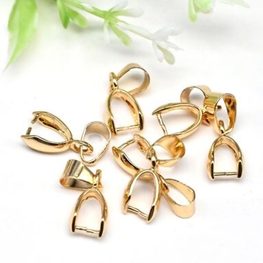 20mm 14k aukso sp. nerūdijančio plieno pakabuko laikiklis, 1vnt. 20mm 14k aukso sp. nerūdijančio plieno pakabuko laikiklis, 1vnt.