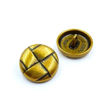 20mm aukso sp. metalinė saga su kilpute, 2vnt.