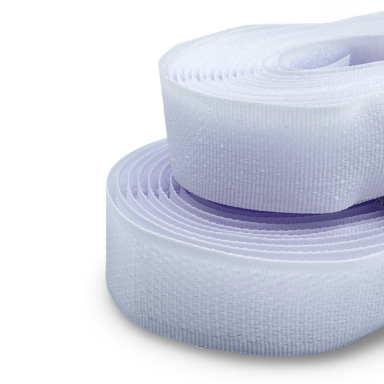 20mm baltos sp. velcro kontaktinė juosta, 2m
