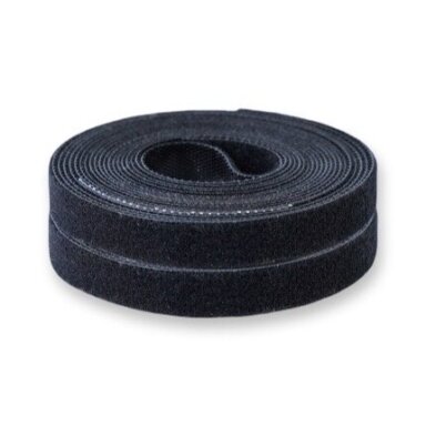 20mm juodos sp. dvipusė velcro juosta, ±2m