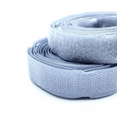 20mm pilkos sp. velcro kontaktinė juosta, 2m