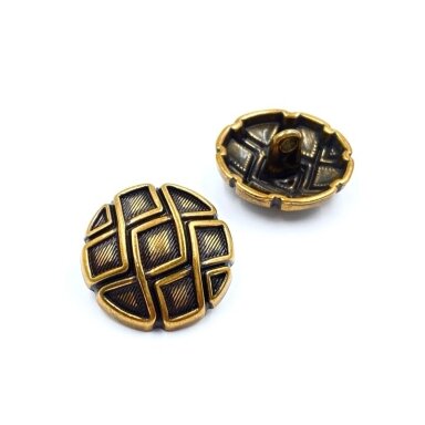20mm sendinto aukso sp. metalinė saga su kilpute, 2vnt.
