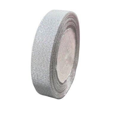 20mm sidabro sp. blizgi organzos juostelė, 1vnt., ±20m