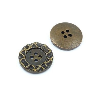 20mm žalvario sp. plastikinė saga, 4vnt.