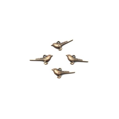 26x12mm vario sp. pakabukas paukštis, 8vnt.