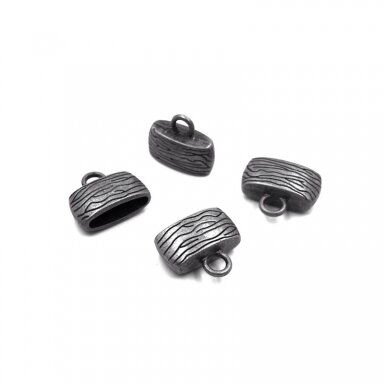 20x16x8mm juodintos sp. kepurėlės, 4vnt.