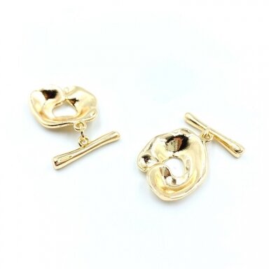 20x18mm 14k aukso sp. nerūdijančio plieno perkišamas užsegimas, 1vnt. 20x18mm 14k aukso sp. nerūdijančio plieno perkišamas užsegimas, 1vnt.