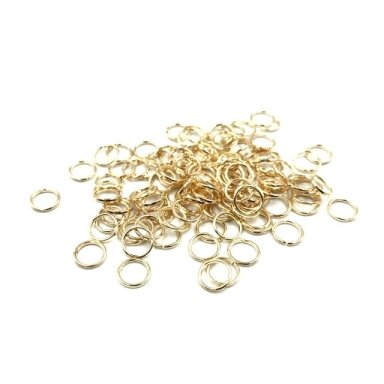 18x1,8mm rausvo aukso sp. žiedeliai, 10g