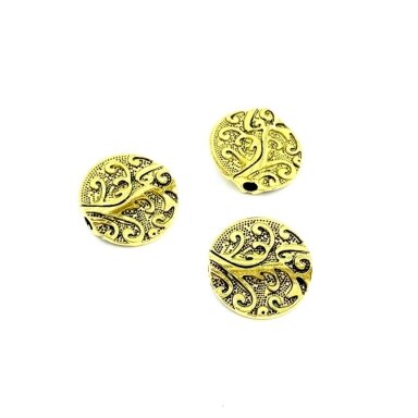 20x20mm aukso sp. intarpai, 4vnt.