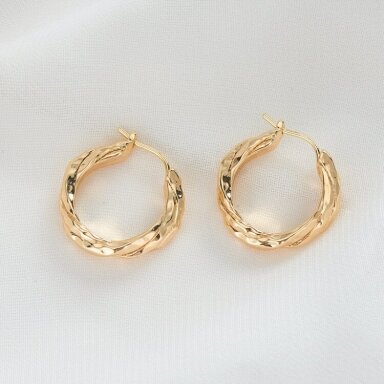 20x3mm 14k aukso sp. nerūdijančio plieno auskarų įvėrimai, 2vnt. 20x3mm 14k aukso sp. nerūdijančio plieno auskarų įvėrimai, 2vnt.