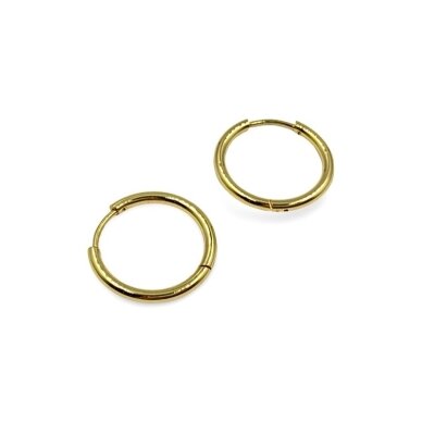20mm 18k aukso sp. titano plieno auskarų įvėrimai, 2vnt. 20mm 18k aukso sp. titano plieno auskarų įvėrimai, 2vnt.
