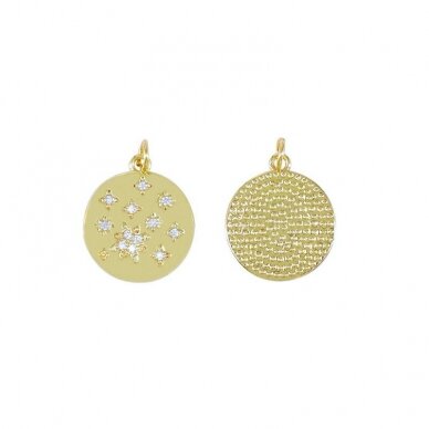 20x18mm 14k aukso sp. nerūdijančio plieno pakabukas žvaigždė, 1vnt. 20x18mm 14k aukso sp. nerūdijančio plieno pakabukas žvaigždė, 1vnt.