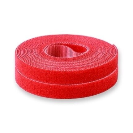 20mm raudonos sp. dvipusė velcro juosta, ±2m