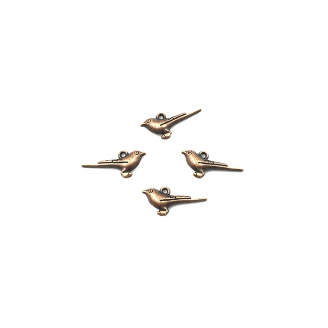 26x12mm vario sp. pakabukas paukštis, 8vnt.