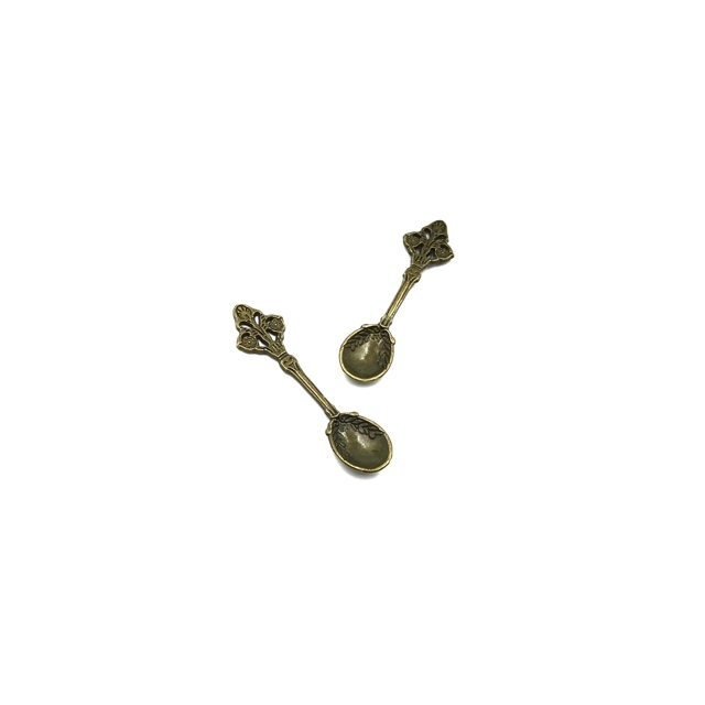 60x15mm žalvario sp. pakabukas šaukštelis, 5vnt.