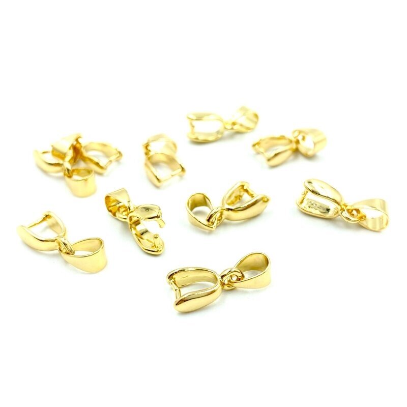 20mm 18k aukso sp. nerūdijančio plieno pakabuko laikiklis, 1vnt.