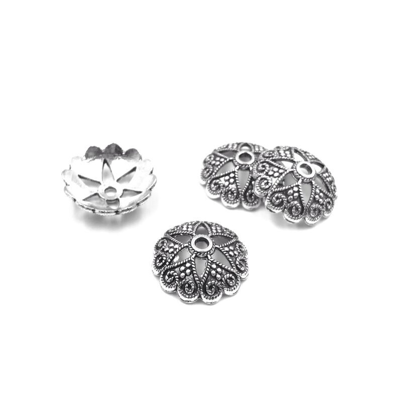 20mm sidabro sp. kepurėlės, 8vnt.