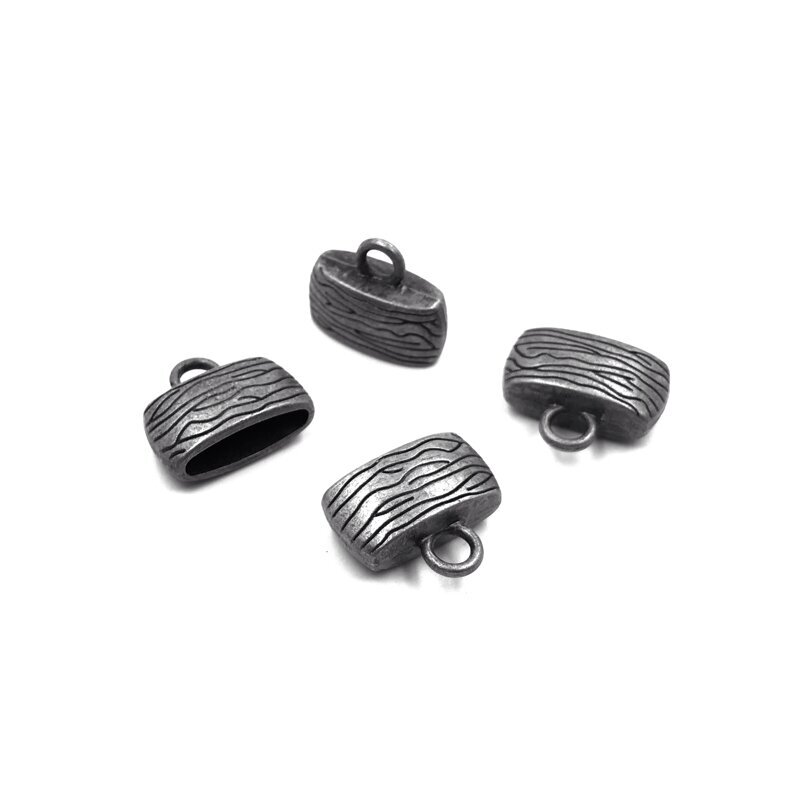 20x16x8mm juodintos sp. kepurėlės, 4vnt.